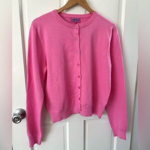 Edikted Bright Pink Cardigan Sweater Size L